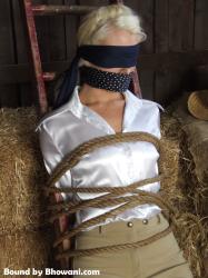 Photo of Charlotte Elizabeth in bondage.