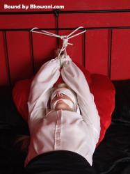 Photo of Charlotte Elizabeth in bondage.