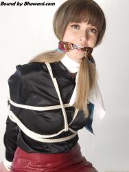 Photo of LilMissyUK in bondage.