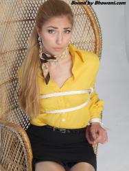 Photo of Stephanie Bonham-Carter in bondage.